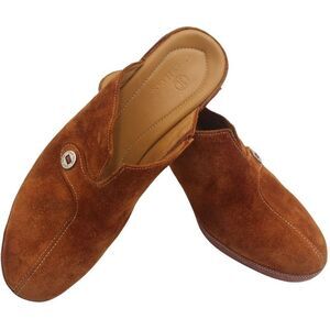 Cole Haan Suede Leather Clogs Shoes Slip-On Mules Tan Women's Size 8.5‎ B